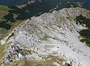 Area vista di tutta la la Cresta Nord di Cima Prato dei Sassi.
