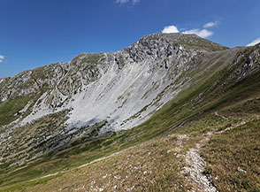 Scorcio dell&rsquo;ampia testata prativa alla testata della Vall&rsquo;Organo sotto la cima che porta il suo nome.