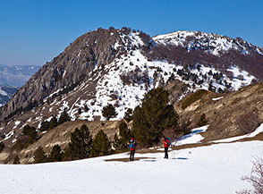 Affaciati sulla Valle dei Curti (a sx) e vista su Monte Faito.