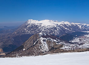 Cafornia, Velino e Monti della Magnola visti dalla Serra dei Curti.