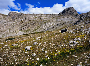 Scorcio di paesaggio nell&rsquo;Alto Vallone di Teve.