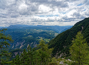 Vista sull&rsquo;Altopiano di Lavarone da la Fricca.