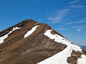 Cima della Laghetta vista da nord.