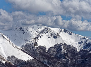 Le Coste di Monte Viglio sul versante occidentale della montagna.