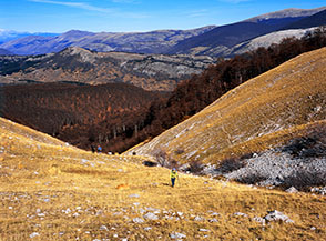 Sui prati sommitali del Circo dell&rsquo;Ortella.