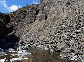 Scorcio di gole a la Rivi&egrave;re des Galets.