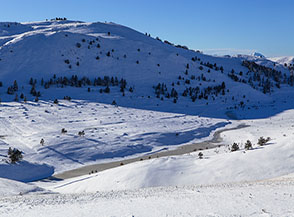 Il Piano di Rotigliano in veste invernale.