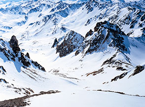 La Comba del Lago Bianco ripresa dalla cima del Thabor.