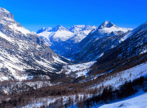 Stupendo affaccio sulla Valle Stretta ripresa dalla Colonia Alpina.