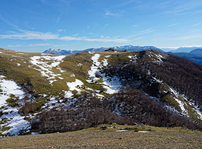 Affaccio sull&rsquo;imbocco di Fosso Inferno sotto Colle Sant&rsquo;Agostino.