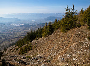 Scorcio del Vallone Rosso sotto Colle Pelato.