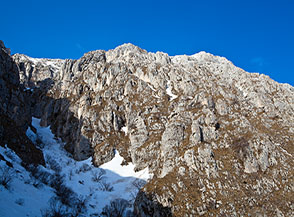 Scorcio sulle pendici del Versante Sud del Cafornia.