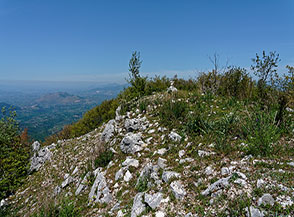 La cima di Colle Pietropaolo.