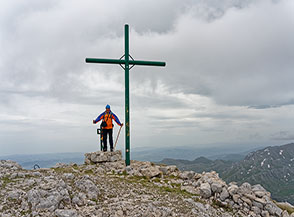 In cima al Monte Miletto.