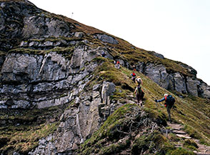 Sul filo di cresta dei Balzi dell&rsquo;Ora.