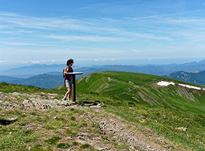Sulla cima del Corno alle Scale.
