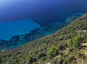 Trasparenze sul mare turchese della Costa Masseta.