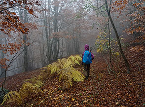 Calando verso Piano della Croce.