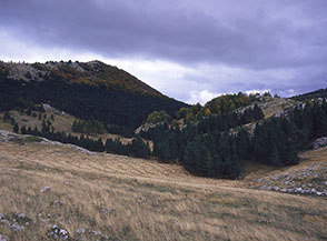 Scorcio autunnale nei d&rsquo;intorni di Monte Meta al Gran Sasso.