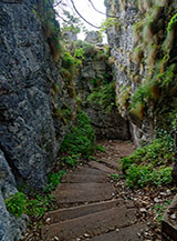 In origine era la Roccia Spaccata, oggi &egrave; conosciuta come Forra del Lupo, lungo di essa gli austroungarici costruirono durante la Prima Guerra Mondiale una linea difensiva che risult&ograve; imprendibile.