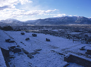Ruderi del Santuario di Ercole Quirino al Morrone.