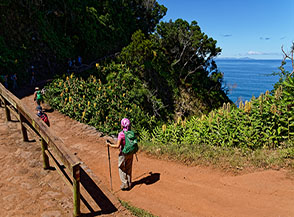 Sulla pista verso Faj&atilde; dos Cubres.