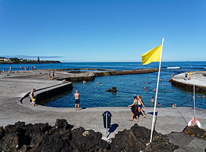 Le piscine naturali di Porto Martins.