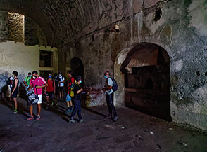 Interno delle cucine del Forte delle Valli.