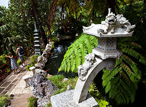 Southern Oriental Garden al Monte Palace Tropical Garden a Madeira.