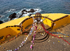 Arte moderna alla Fortezza di Sao Tiago a Funchal.