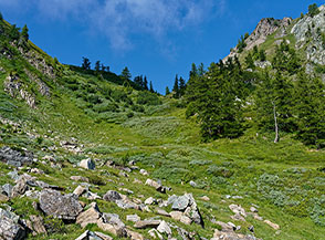In vista di Colle Mulinas.