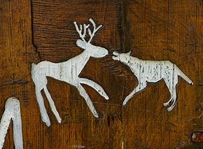 Simbolo del Parco Regionale Marturanum (Ingresso della Fontanaccia, particolare).