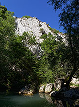 Nelle Gole di Punta Pietra o Accadia.