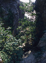 Scorcio delle gole poco prima del Corridoio.