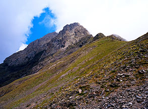 Il Diavolino di Tenda dal Passo di Valsecca.