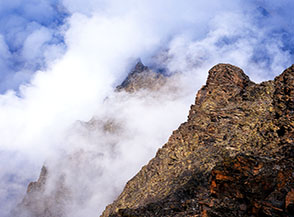 Scorcio sulla complessa Cresta Nord del Pizzo di Coca.