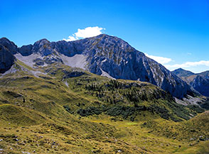 Lo stupendo circo alpino a nord del Monte Vigna Vaga.