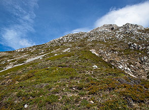Scorcio sul Versante Sud-Ovest del Velino.
