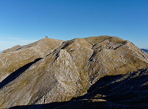 Il Monte Miletto ripreso da ovest (Cima Forca di Cane).