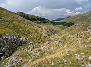 Sulla via del ritorno nei pressi della Fossa Aganello.