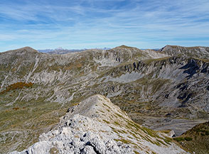 L&rsquo;Alta Val di Teve ripresa dal Coppo di Fossa Cavallo.
