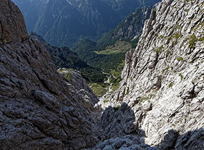 Affaccio sulla Valle Grantagar dal Sentiero Anita Goitan.