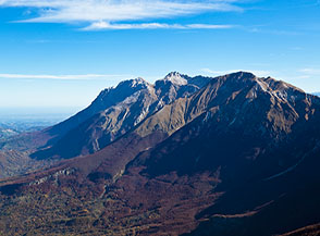Panorama sulla Cresta Orientale del Gran Sasso dalla Madonnina.