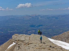 Sul filo della Cresta Ovest di Cima della Laghetta Nord.