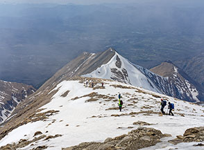 La panoramicissima Cresta Ovest del Monte Gorzano.