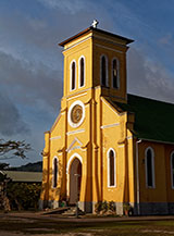 La chiesa di La Digue.