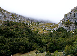 Lo sbocco della Valle degli Angeli a la Fossa.