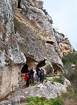 L&rsquo;insediamento rupestre di Cristo la Selva alla Gravina di Matera.