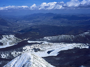 Vista sulla Valle Pagana e i laghetti ...