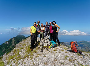 Minimi sulla cima altimetrica de la Montea.